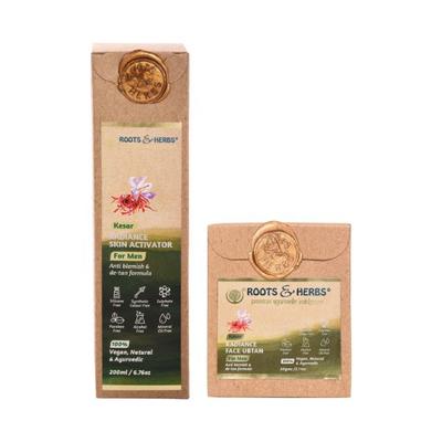 Roots & Herbs Kesar Radiance Face Kit 260 gm - Masks & Peels