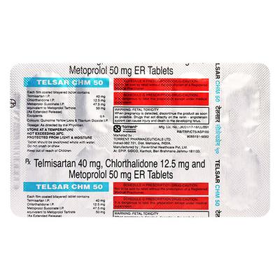 TELSAR CHM 50 Tablet 10's - Hypertension-Ana