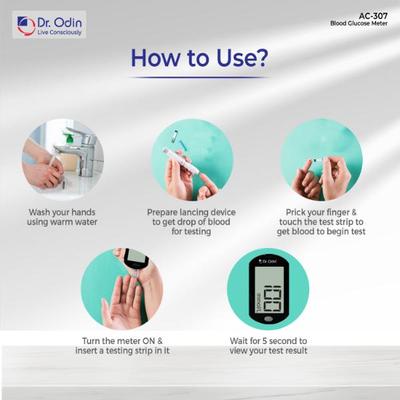 Dr. Odin Blood Glucose Monitor (GDH) (AC 307) (Meter Only) 1's - Blood Glucose Monitors/Test Strips