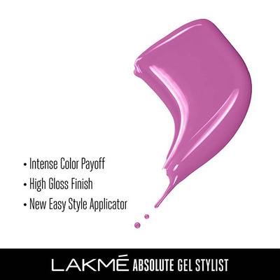 Lakme Absolute Gel Stylist Nail Color 98 Verbena 12 ml - Nail Polish
