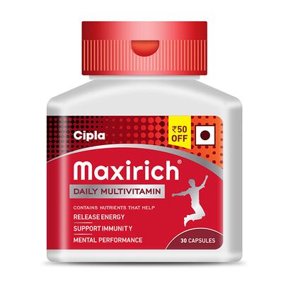 MAXIRICH Capsule 30's - Supplements-Cal