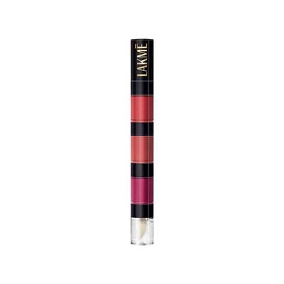 Lakme Ultimate Glam 4 in 1 lip stack, Nice Nudes 4 ml - Liquid Lipsticks