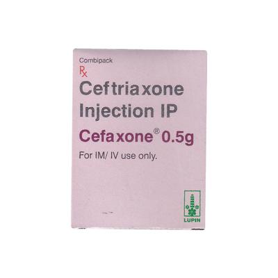 CEFAXONE 0.5g Combipack Injection 1's - Bacterial Infections-Cep