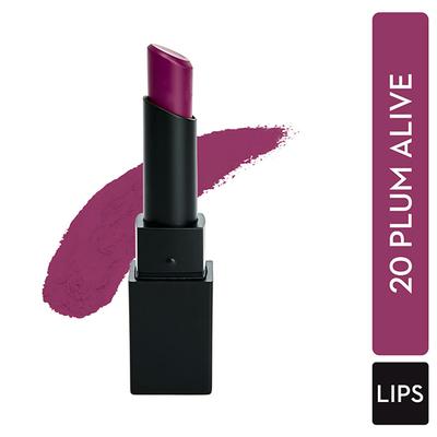 SUGAR Cosmetics Nothing Else Matter Longwear Lipstick - 20 Plum Alive (Deep Berry with cool undertone) 3.5 gm - Lipsticks