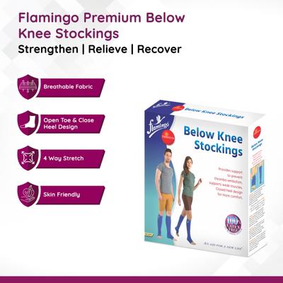 Flamingo Premium Below Knee Stockings (OC2073) (XXL) 1's - Knee/Leg Supports