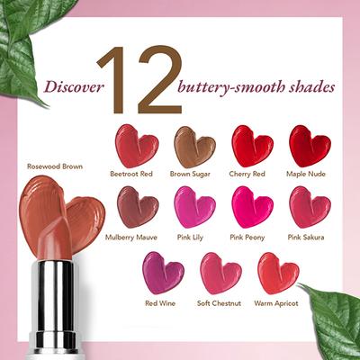 Organic Harvest Moisture Matte Lipstick - Rosewood Brown 4 gm - Lipsticks