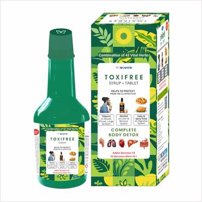 Novita Toxifree Syrup 450 ml + Toxifree Tablet (Pack of 3 x 10's) - Speciality Medicines