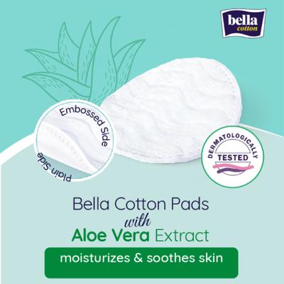 Bella Cotton Pads Round with Aloe extract 100's - Cotton Buds & Balls