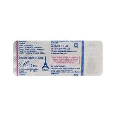 Efil 10mg Tablet 10'S - Impotence/Erectile Dysfunction (Ed)