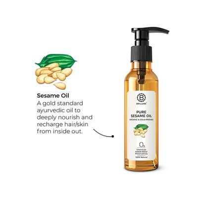 Brillare Pure Seasame Oil 200 ml - Hair Oils