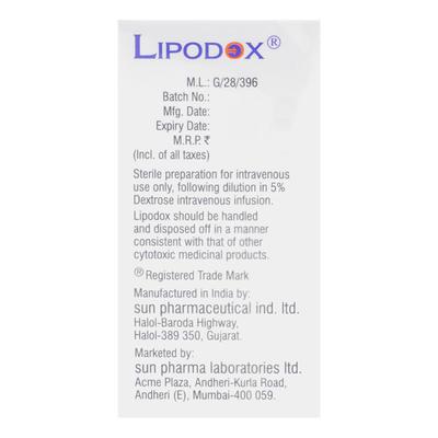 Lipodox Injection 10ml - Cancer Oncology-Cyt