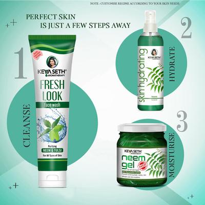 Keya Seth Aromatherapy Fresh Look Face Wash Neem & Tulsi 100 ml - Face Wash & Cleansers