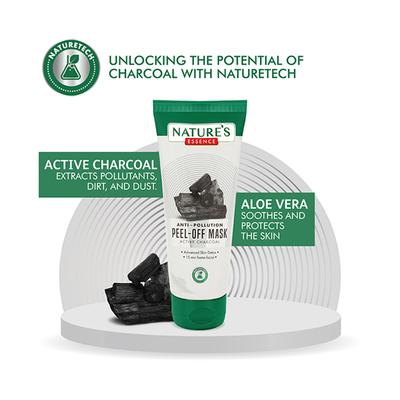 Nature's Essence Peel-Off Mask - Active Charcoal 50gm - Masks & Peels
