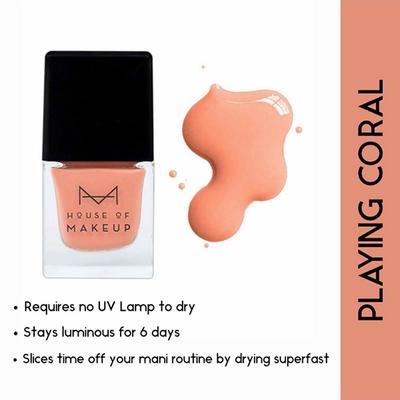 House Of Makeup Nail Lacquer - Playing Coral 12 ml - Nail Polish