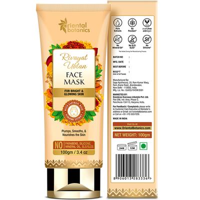 Oriental Botanics Rivayat Ubtan Face Mask 100 ml - Masks & Peels