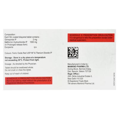 Glimestar M2 Forte Tablet 30'S - Diabetes-Ant