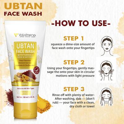 Volamena Face Wash - Ubtan 100 ml - Face Wash & Cleansers