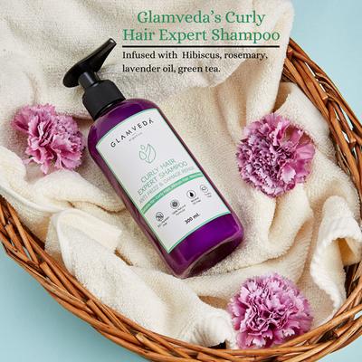 Glamveda Curly Hair Expert Damage Repair and Anti Frizz Shampoo 300 ml - Shampoos