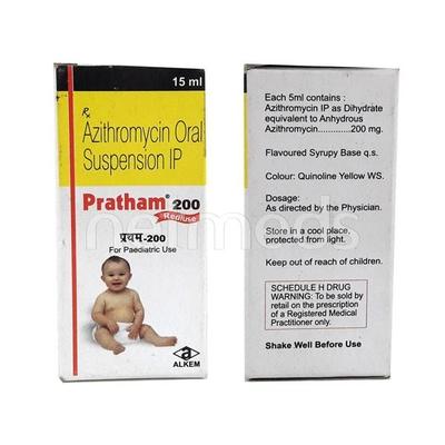 Pratham 200mg Rediuse Suspension 15ml - Bacterial Infections-Mac