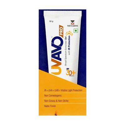 UV AVO PRO SPF 30+ PA++++ BROAD SPECTRUM WITH IR PROTECTION Sunscreen Gel 50g - Sun Protectors-Emo