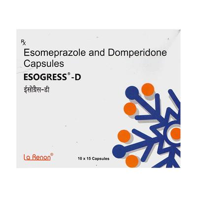 ESOGRESS D Capsule 15's - Ulcer/Reflux/Flatulence-Aaa