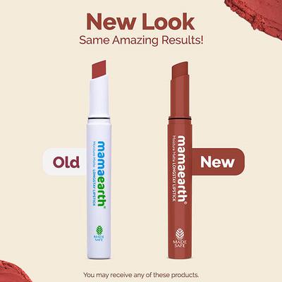 Mamaearth Moisture Matte Longstay Lipstick with Avocado Oil & Vitamin E for 12 Hour Long Stay- 14 Peach Nude 2 gm - Lipsticks