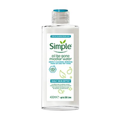Simple Daily Skin Detox Oil Be Gone Micellar Water 400 ml - Toners