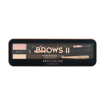 Profusion Cosmetics Brow Makeup Case Brows - II (2.5g+0.5g) - Eyebrow Pencils & Enhancers