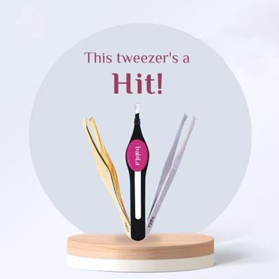 Babila Tweezer Slant Tip Black-TW-v 05 1's - Hair Removal Accessories