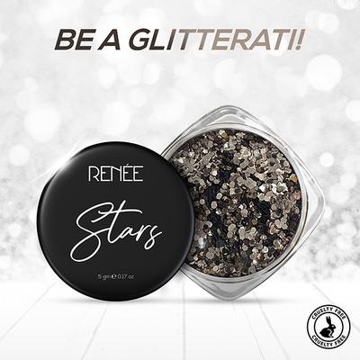 Renee Stars Face and Body Glitter - Bronze 5 gm - Eye Shadow Palettes