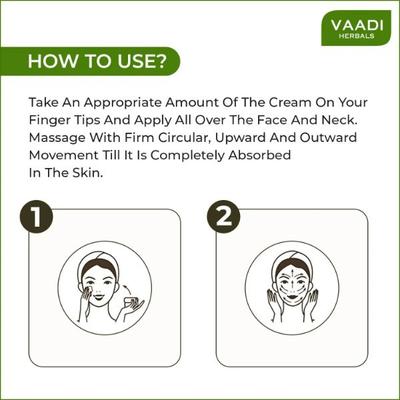 Vaadi Herbals Silver Massage Cream - Pure Silver dust & Rosemary Oil 50 gm - Face Creams