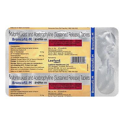 BRONCOFIL M Tablet 10's - Asthma/COPD-Ast