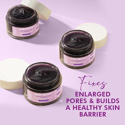 Conscious Chemist Berry Bright Soothing and Calming Gel Mask with Niacinamide & Berry Complex 50 gm - Face Mask