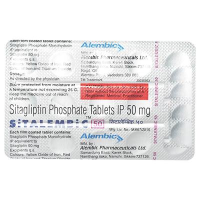 SITALEMBIC 50 Tablet 15's - Diabetes-Ant