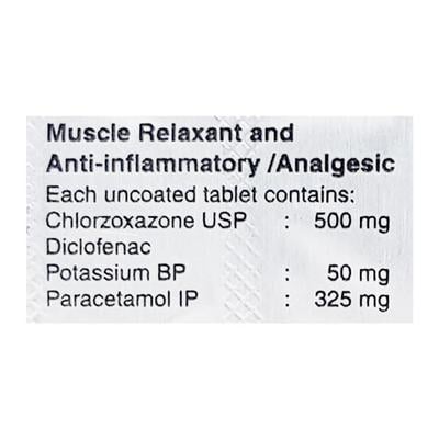 Myospaz Forte Tablet 10'S - Muscle Cramps/Spasticity-Mus