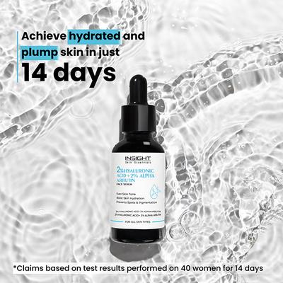 Insight Cosmetics 2% Hyaluronic Acid + 2% Alpha Arbutin Face Serum 30 ml - Face Serum
