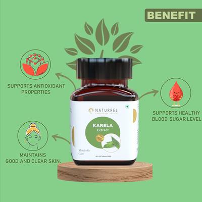 Naturrel Karela Extract Metabolic Care Tablet 50's + Free 10's - Digestive Care