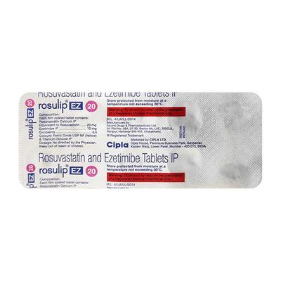 ROSULIP EZ 20 Tablet 10's - High Cholesterol-Dys