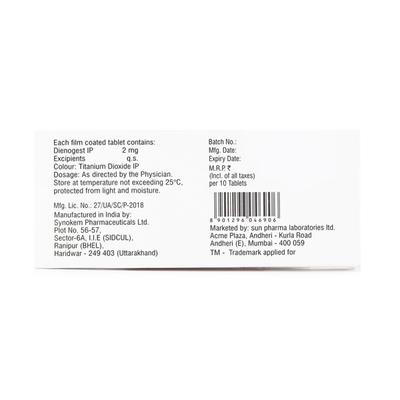 Emersa 2mg Tablet 10'S - Contraception-Ora