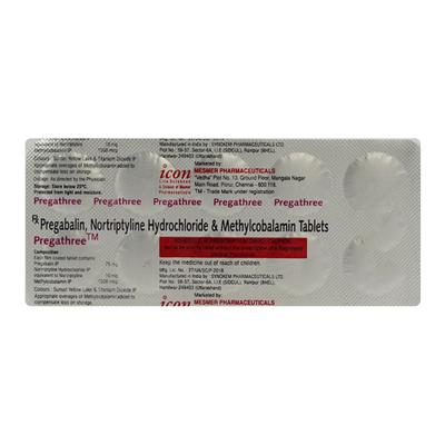 PREGATHREE Tablet 10's - Neuropathic Pain-Dru