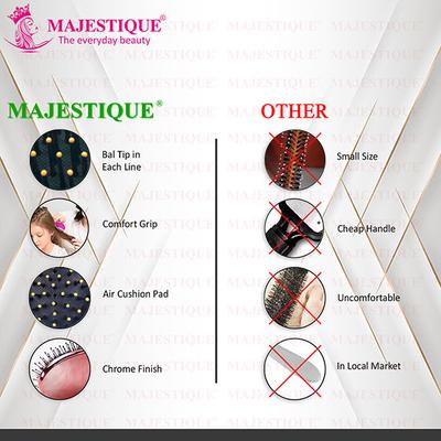 Majestique Mini Detangler Hair Brush, Massage Paddle for Adults and Kids - Color May Vary 1's - Hair Brushes