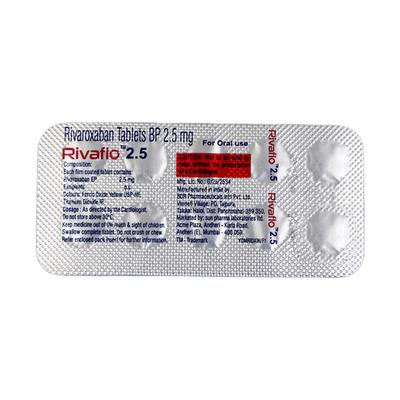 RIVAFLO 2.5 Tablet 10's - Blood Clot-Ant