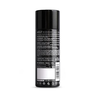 Ustraa Black Deodorant Body Spray 150ml - Deodorants/Roll-Ons