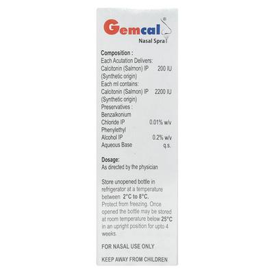 Gemcal Nasal Spray 3.7ml - Osteoporosis-Age