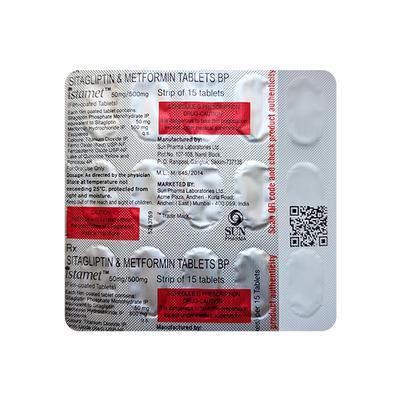 Istamet 50/500mg Tablet 15'S - Diabetes-Ant
