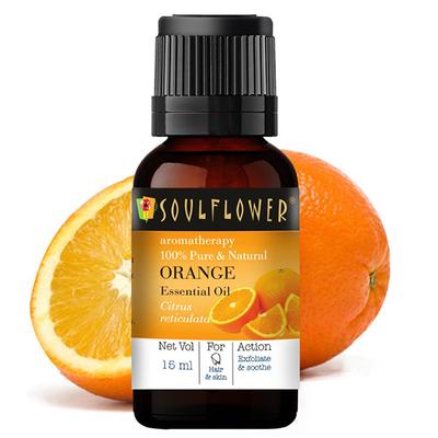 Soulflower Orange Essential Oil 15 ml (N) - Essential Oils
