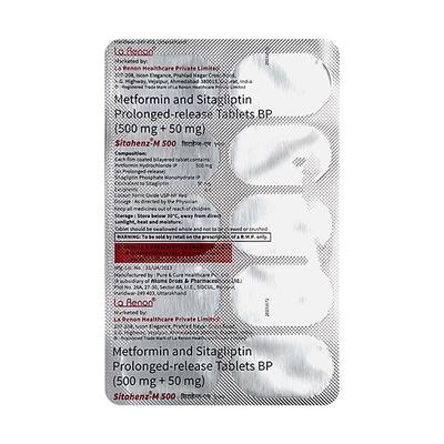 SITAHENZ M 500 Tablet 10's - Diabetes-Ant