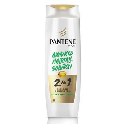 Pantene Advanced Hairfall Solution, 2in1 Anti-Hairfall Silky Smooth Shampoo & Conditioner 340 gm - Shampoos