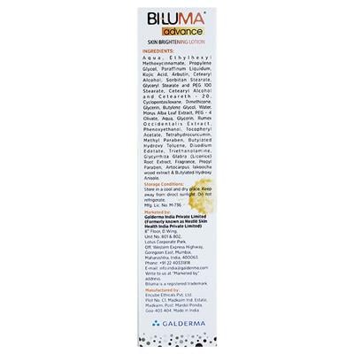 BILUMA ADVANCE SKIN BRIGHTENING Lotion 45gm - Lotions & Creams