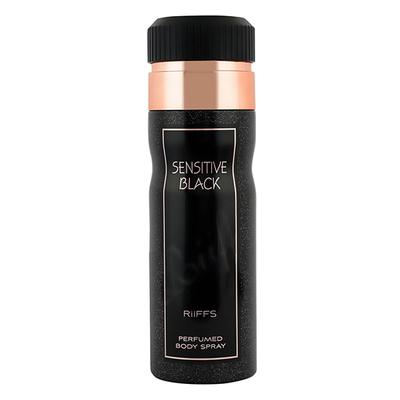 RiiFFS Sensitive Black Deodorant For Men, Perfumed Body Spray 200 ml - Men Deodorants/Roll-Ons